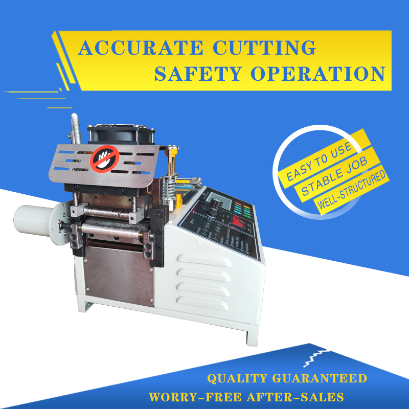 Single hot press double feeding cutting band machine