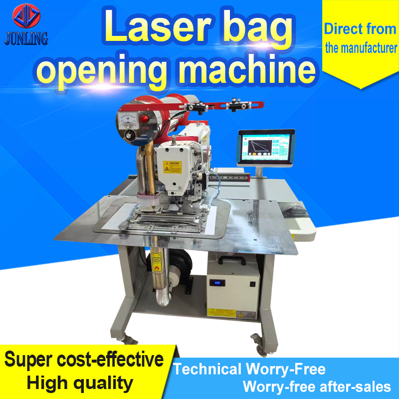 Laser bag opening machine