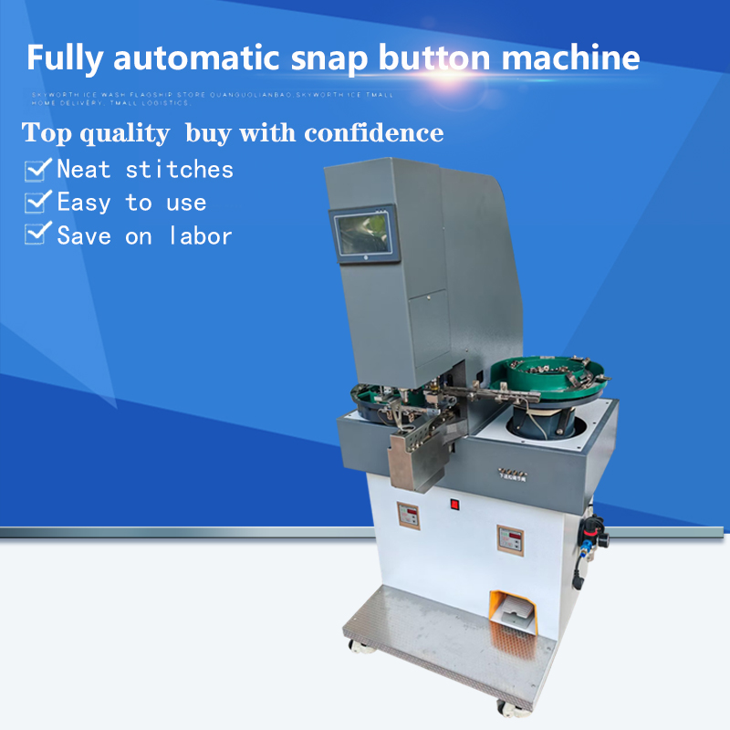 Fully automatic snap button machine