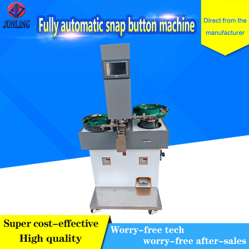 Fully automatic snap button machine
