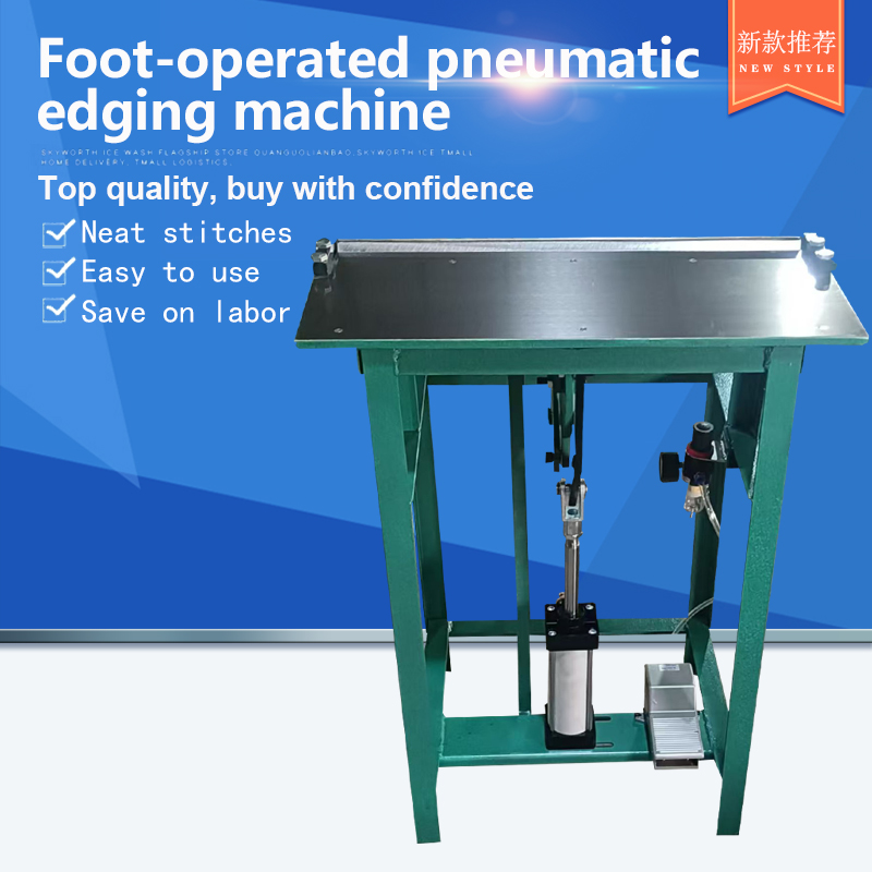 Foot-operated pneumatic hemming machine